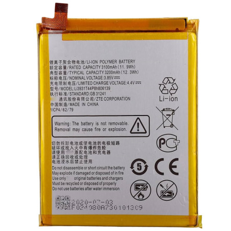 BATTERY ZTE Li3931T44P8H806139 ZTE BLADE A51