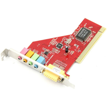 TARJETA SONIDO ESS 4 CHANNEL PCI SOUND CARD RED