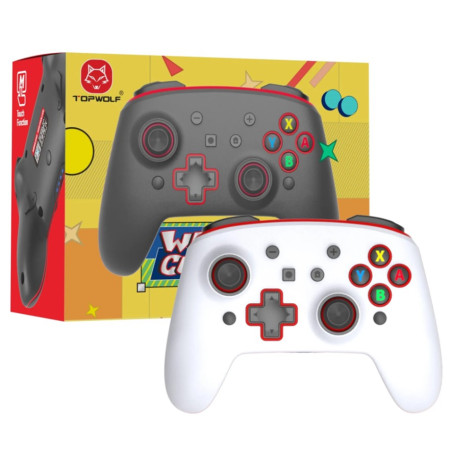 CONTROLLER BT NINTENDO SWITCH WHITE LED HS-SW561W