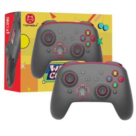 CONTROLLER BT NINTENDO SWITCH BLACK RED HS-SW561RE