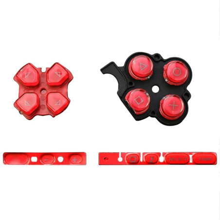 DIRECTION & ACTION BUTTONS PSP 3000 RED