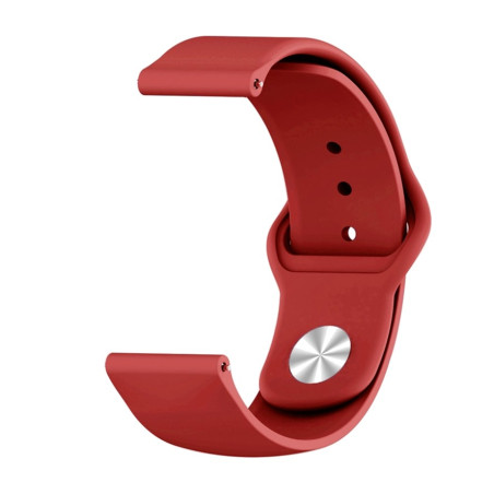 WATCHBAND 22MM WINE RED