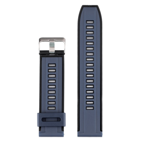WATCHBAND 22MM BLACK DARK BLUE