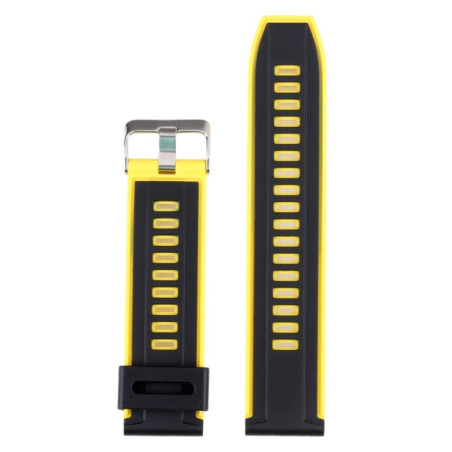 WATCHBAND 22MM BLACK YELLOW