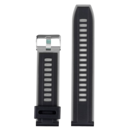 WATCHBAND 22MM BLACK GRAY