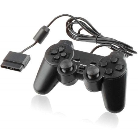 CONTROLLER WIRED PS2 BLACK