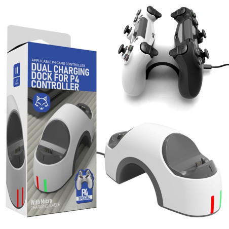 DOUBLE CHARGE DOCK USB PS4 CONTROLLER