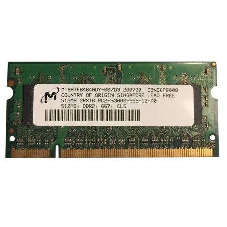 RAM MICRON DDR2 SODIMM 512MB
