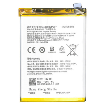 BATTERY OPPO BLP907 OPPO RENO 8 LITE / RENO 7