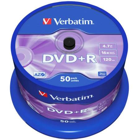 DVD R 4 7GB VERBATIM  TARRINA 50 