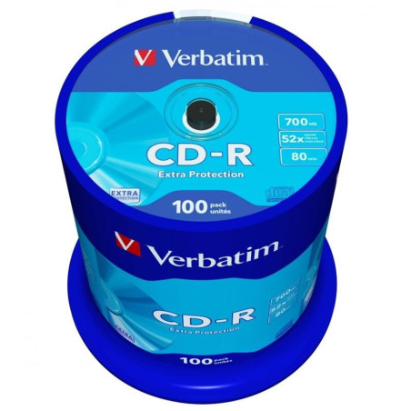 CD-R 700MB VERBATIM  TARRINA 100 
