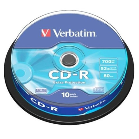 CD-R 700MB VERBATIM  TARRINA 10 