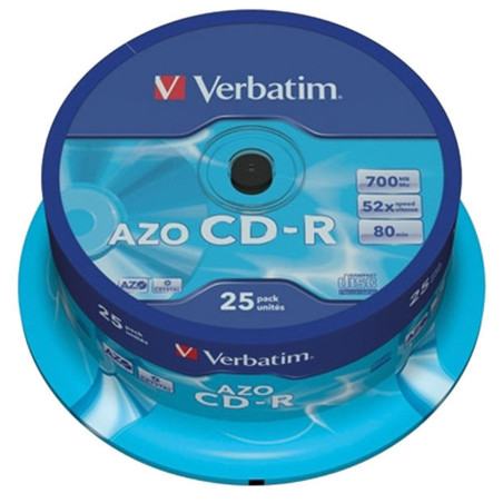 CD-R 700MB VERBATIM  TARRINA 25 