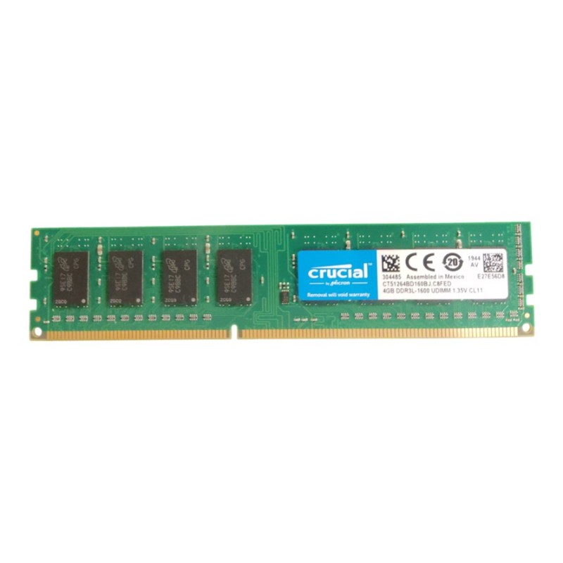MEMORIA RAM CRUCIAL CT51264BD160BJ 4GB DDR3L MEMORIA RAM CRUCIAL CT51264BD160BJ 4GB DDR3L