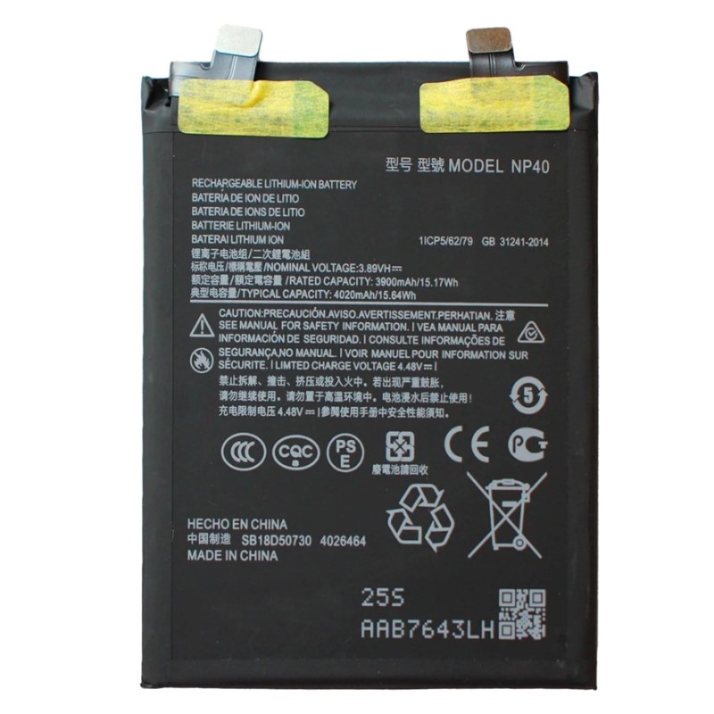 BATTERY MOTOROLA NP40 EDGE 30 NEO BATTERY MOTOROLA NP40 EDGE 30 NEO