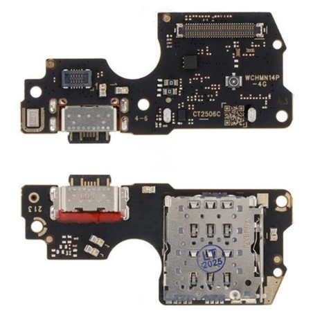 Placa carga / lector SIM compatible para Xiaomi Redmi Note 14 Pro 4G / POCO X7