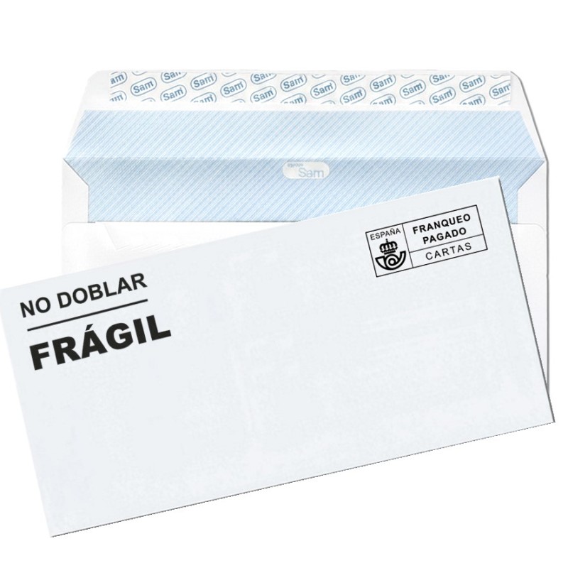 CAJA 500 SOBRES AMERICANO SAM BLANCO