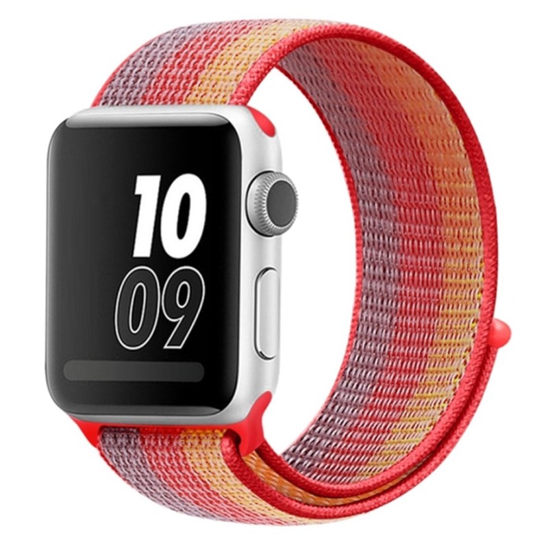 WATCHBAND APPLE SERIES 2/3/4/5/6 RED YELLOW BLACK