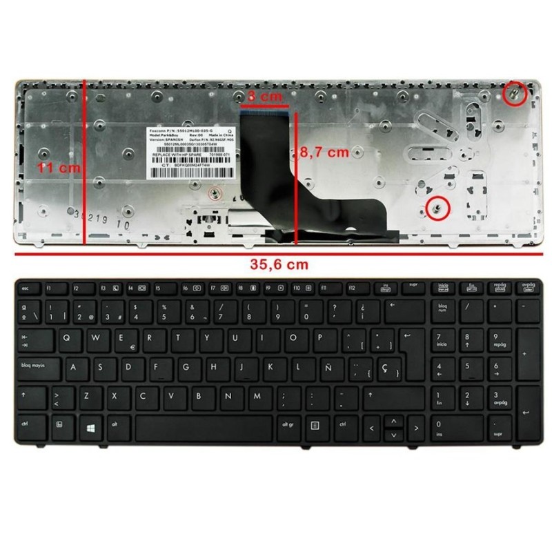 Teclado HP ProBook 6560b