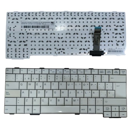 Teclado blanco Fujitsu LifeBook S760 S761