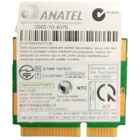 Módulo WIFI Toshiba Satellite Pro C660-16E