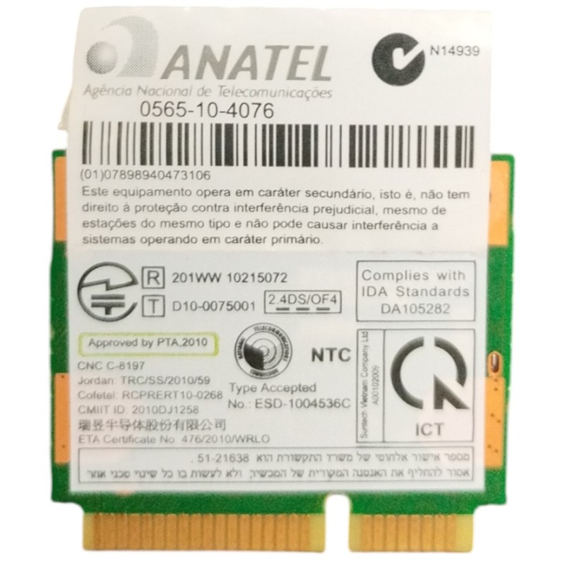 Módulo WIFI Toshiba Satellite Pro C660-16E