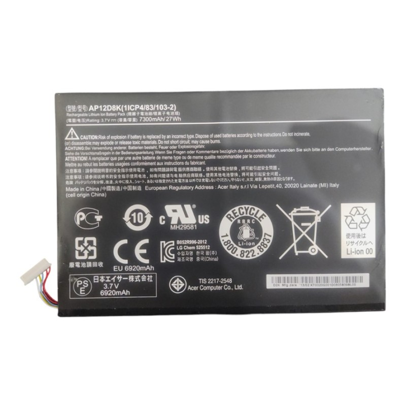 BATERIA ACER ICONIA W510