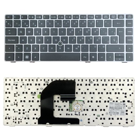 Teclado HP EliteBook 8460p gris  sin goma 