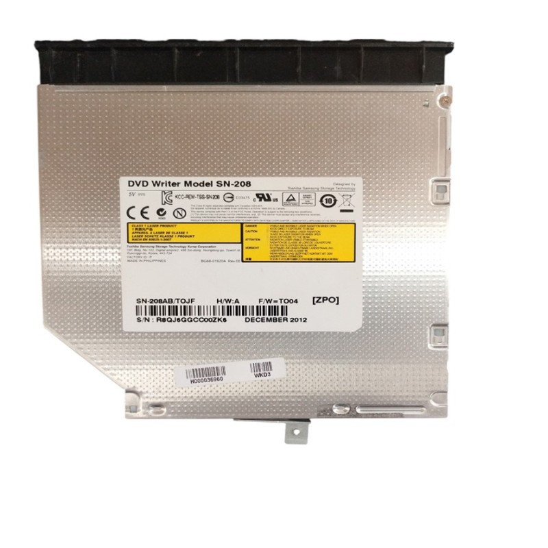 Regrabadora DVD para portátil Toshiba Satellite C855-283 208AB/TOJF lector RW