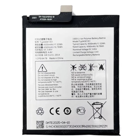 BATTERY TLP043E7 / TLP043E1 TCL 10 5G / 20 5G