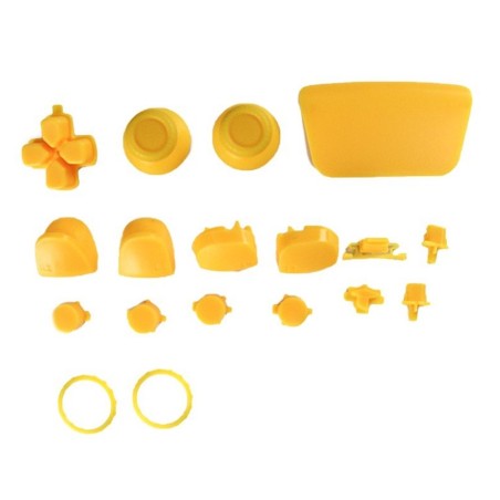 Set botones color amarillo compatible para mando Sony PS5 V2 BDM-020 repuesto
