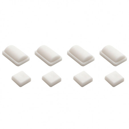 RUBBER LEGS BASE NINTENDO WII WHITE  SET 8 PCS 