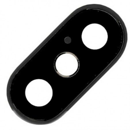 CAMERA GLASS   FRAME IPHONE X BLACK