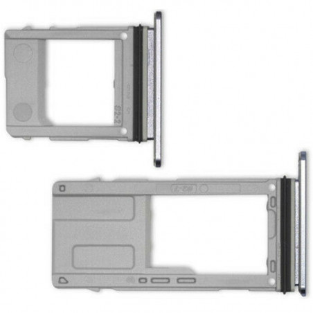 SIM CARD TRAY SAMSUNG GALAXY A8 / A8  SILVER 1SIM