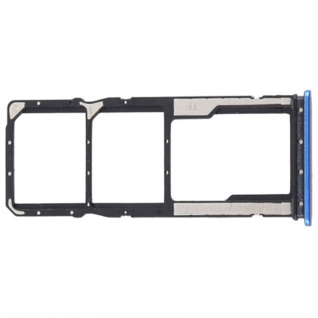 Bandeja SIM compatible para Xiaomi Redmi 9A / 9AT Adaptador Tarjeta SD Azul