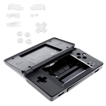 FULL HOUSING NINTENDO DS LITE BLACK CLEAR BUTTONS