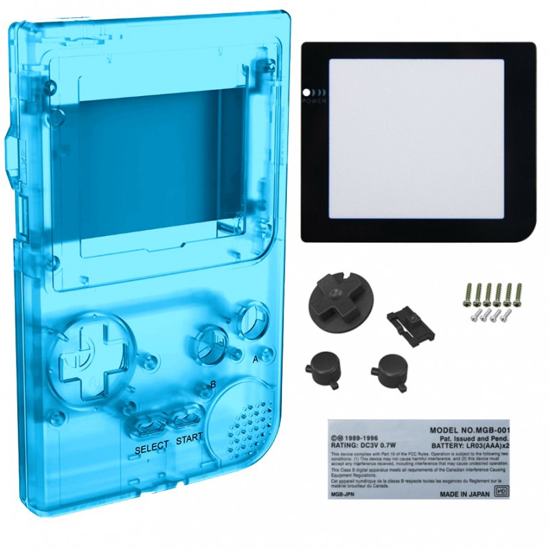 FULL HOUSING GAME BOY POCKET CLEAR BLUE