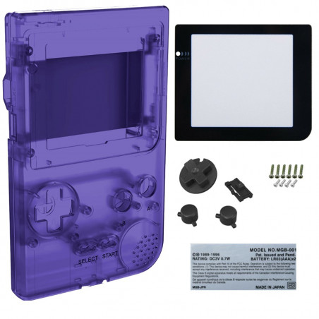 FULL HOUSING GAME BOY POCKET CLEAR PURPLE