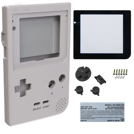 FULL HOUSING GAME BOY POCKET SILVER