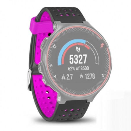 WATCHBAND GARMIN FORERUNNER 235 BLACK ROSE RED