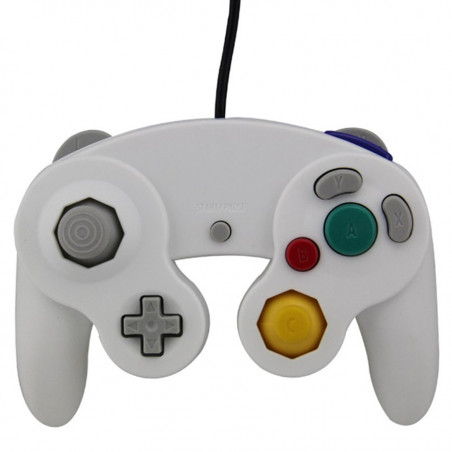 WIRED CONTROLLER NINTENDO GAME CUBE WHITE