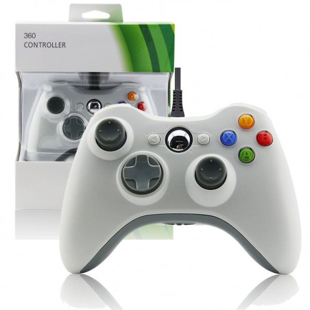 CONTROLLER WIRED XBOX 360 WHITE