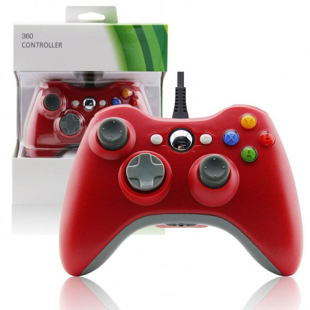 CONTROLLER WIRED XBOX 360 RED