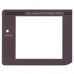 FRONT GLASS GAME BOY CLASSIC GREY  PLASTIC 