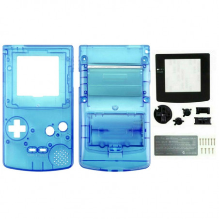FULL HOUSING GAME BOY COLOR TRANSPARENT BLUE