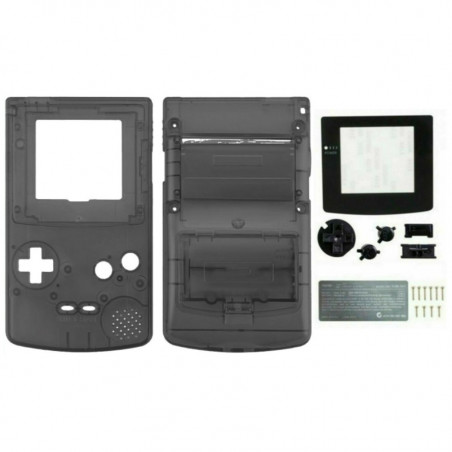 FULL HOUSING GAME BOY COLOR TRANSPARENT BLACK