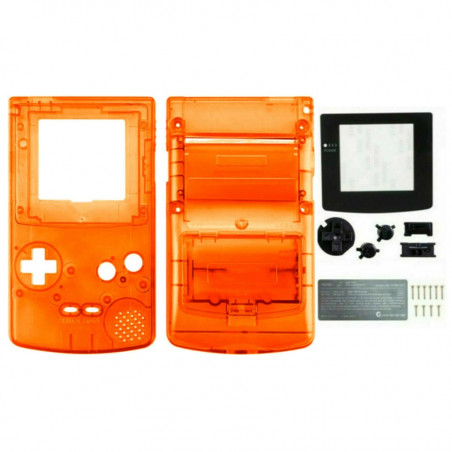 FULL HOUSING GAME BOY COLOR TRANSPARENT ORANGE