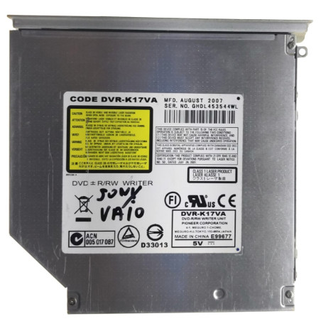 GRABADORA DVD SONY VAIO VGN-FZ18M