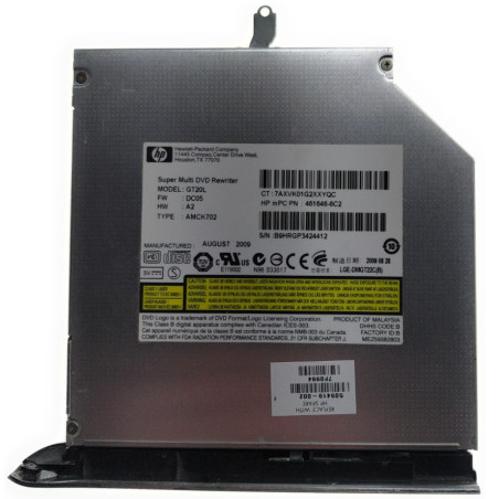 GRABADORA DVD HP PAVILION GT20L